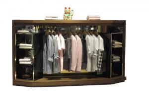 木制服裝展示柜 中纖板服裝展示柜服裝專賣店展示廠家定制